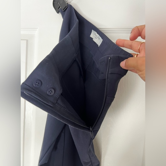 MM Lafleur Blue Structured Stretch Trouser Pants Sz 4 - Picture 11 of 13